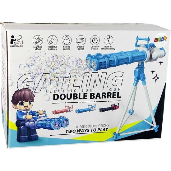 Pistol pro výrobu bublin- růžová se stojanem