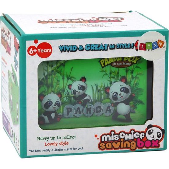Pokladnička Panda, zelená