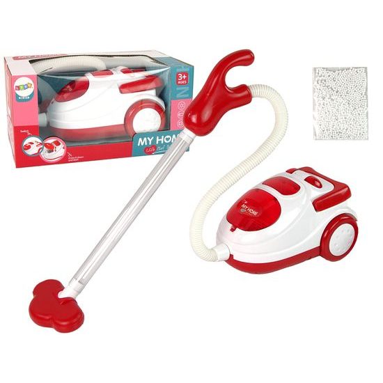 Dětský vysavač na baterie se světlem My Home červený