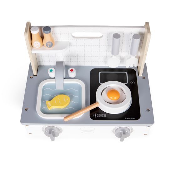 Ecotoys dětská dřevěná mini kuchyňka Little Cook