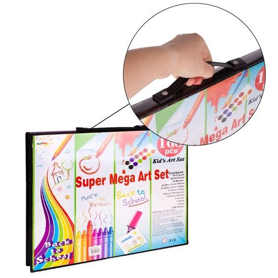 Velká sada na kreslení a malování Mega Art Set 168 součástí
