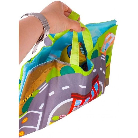 Haunger měkká autíčka s podložkou Cars in Town - 6 kusů