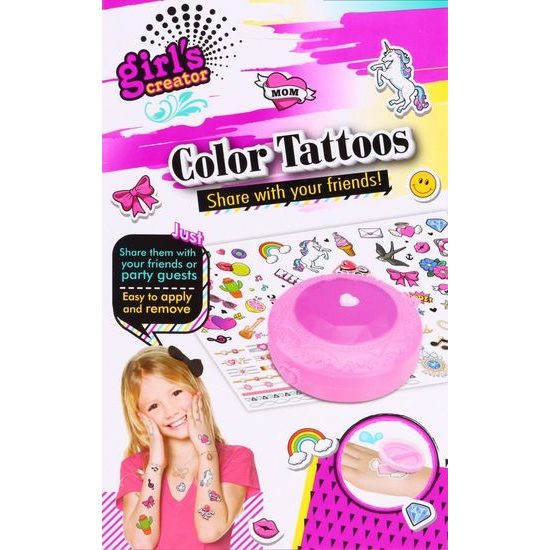 Dětské tetování s příslušenstvím Color Tatoos