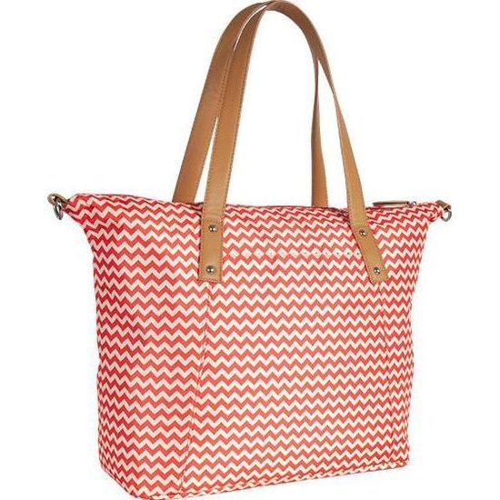 Canpol babies Přebalovací taška ke kočárku - červená/zigzag