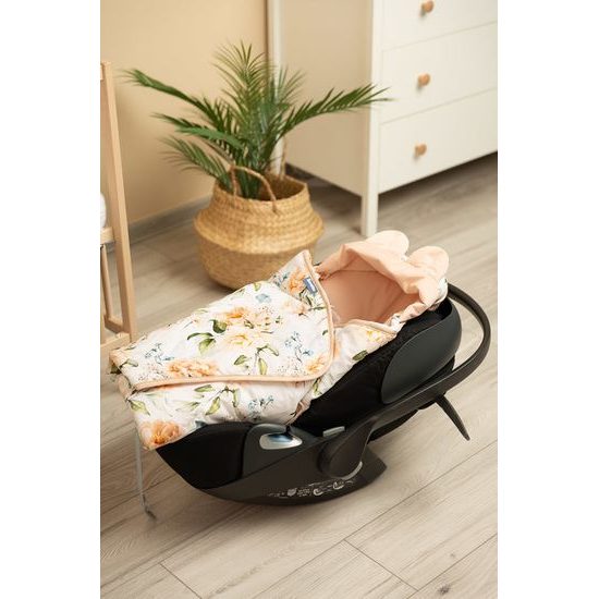 Dětská zavinovačka do autosedačky XL Sensillo Velvet - pivoňky
