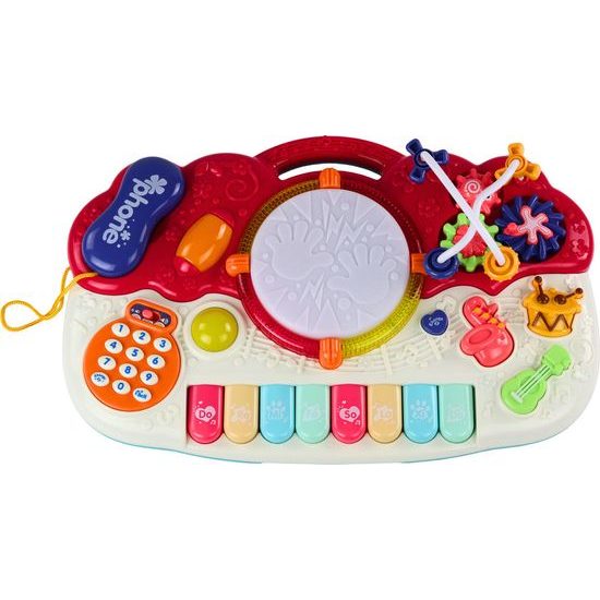 Vzdělávací hudební klavír s bubínkem