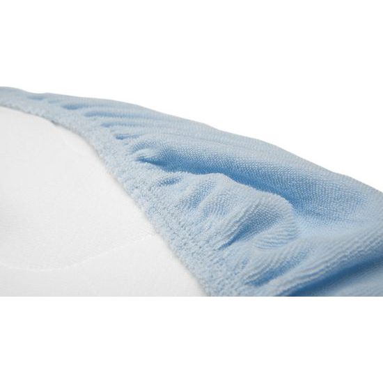 Prostěradlo Froté do kočárku modré