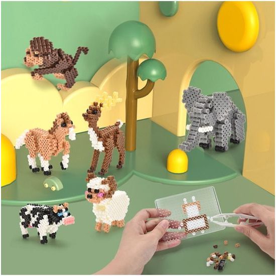 Zažehlovací korálky Iron Beads 3D Zvířátka 3000 kusů