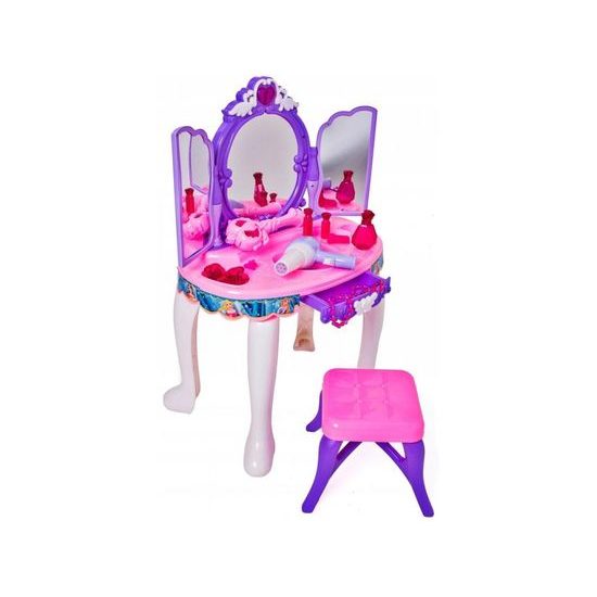 Doris dětský toaletní stoleček Magické zrcadlo fialový
