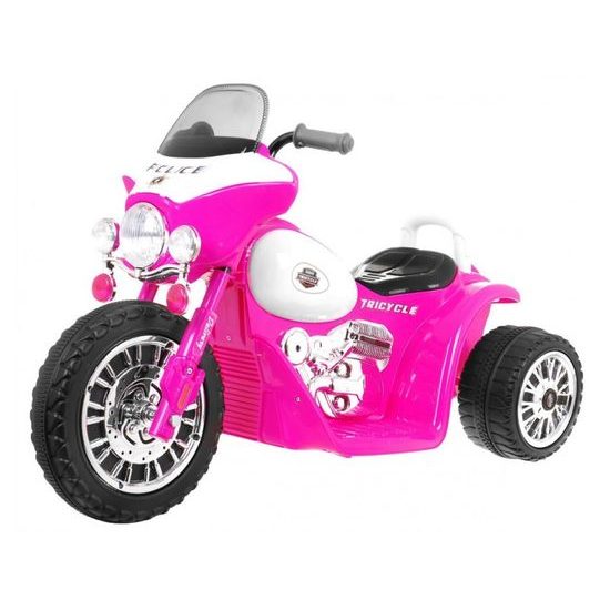 Dětská elektrická tříkolka Chopper růžová