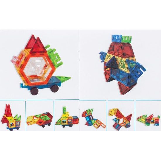 Magnetická stavebnice Magnetic Tiles 106 dílů