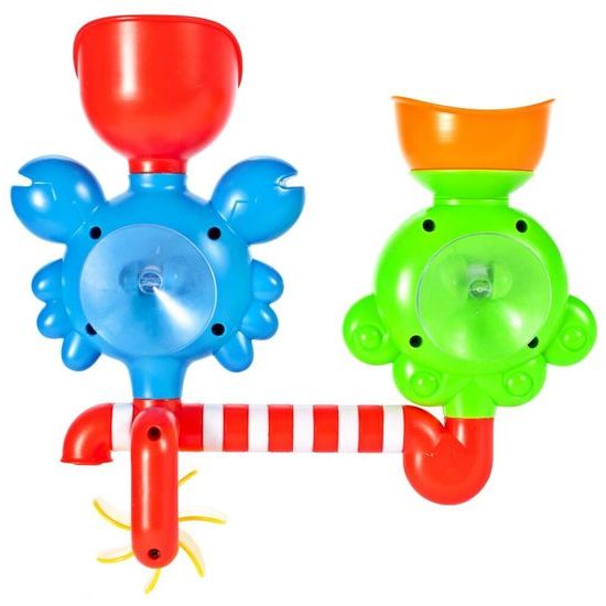 Chobotnice s krabem a kolovrátkem pro děti do vany Tubs Crab