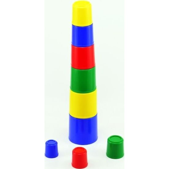 Pyramida skládanka kulatá 9ks