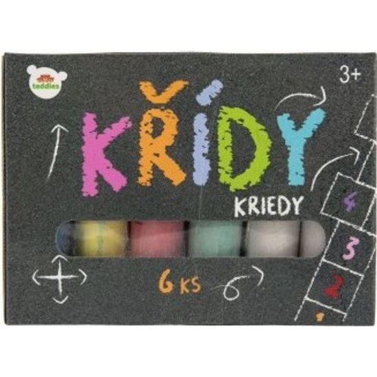 Křídy barevné chodníkové 6ks