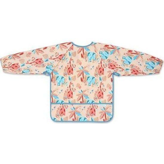 Dětský bryndák s dlouhým rukávem - oranžová jungle