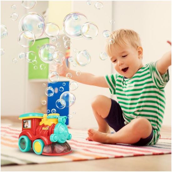 Lokomotiva s bublifukem a melodiemi Happy Train