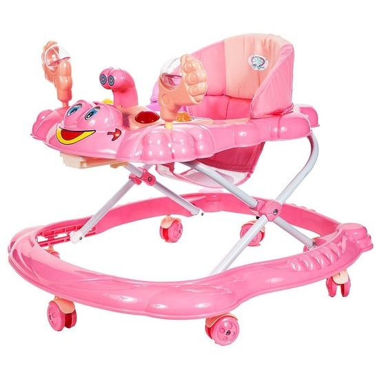 Dětské vzdělávací chodítko Laugh Walker růžové