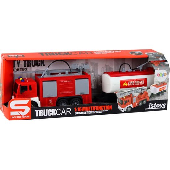 Popelářské auto s jeřábovým ramenem zelené