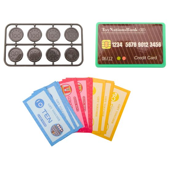 Dětská pokladna se skenerem Calculator Cashier - modrá