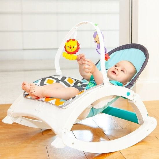 Ecotoys kojenecké lehátko 3v1 s vibracemi a hudbou Animal 8