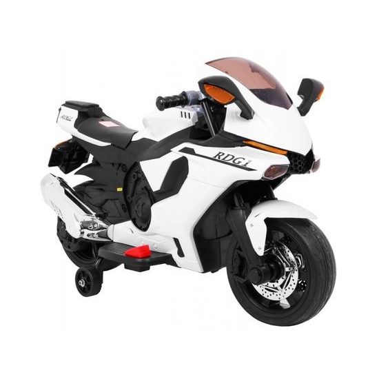 Dětská elektrická motorka Superbike bílá