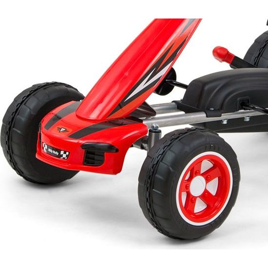Dětská šlapací motokára Go-kart Milly Mally Viper červená