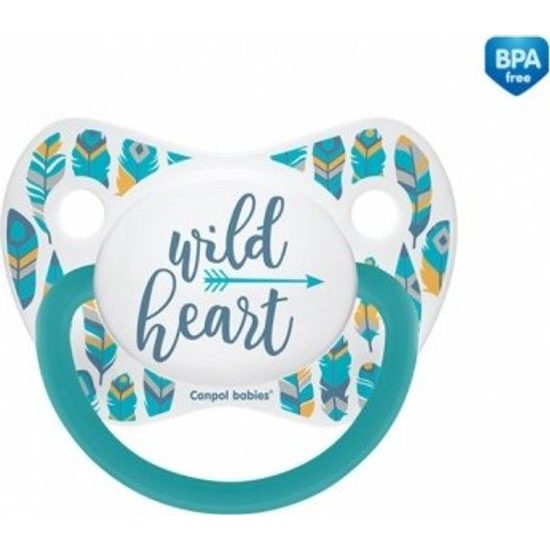 CANPOL 23/288 Dudlík silikonový symetrický 0-6m Divoký korál