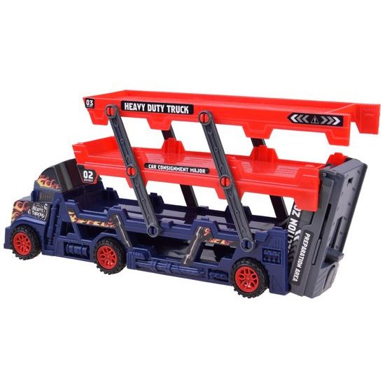 Odtahové auto se 4 autíčky a skluzavkou Heavy Truck
