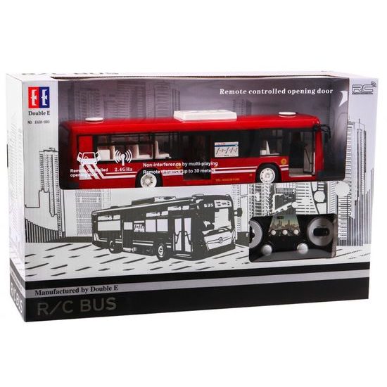 Autobus na dálkové ovládání City Bus 1:20 červený