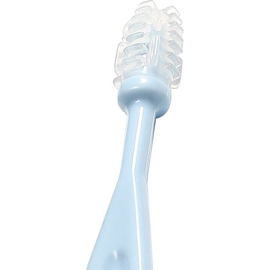 Sada zubních kartáčků BabyOno 550/02 TAKE CARE pro děti a kojence modré