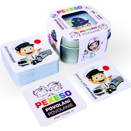 Pexeso - Povolání 1 voděodolné 64 karet
