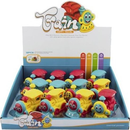 Vlak/mašinka pro nejmenší na setrvačník mix barev