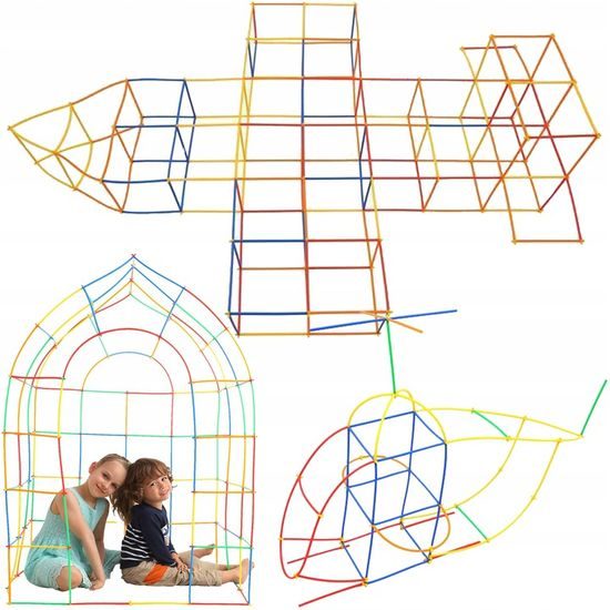 Kreativní stavebnice ze slámek Straws Blocks 700 dílků