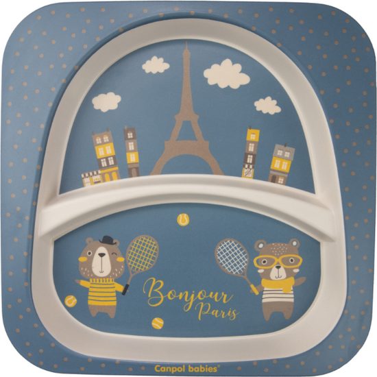 CANPOL babies Sada nádobí BONJOUR PARIS 5ks modrá
