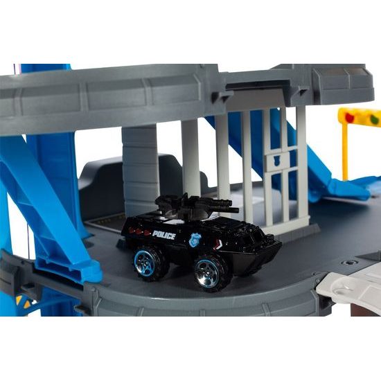 Policejní centrum s dráhou, autíčky a helikoptérou Police Station