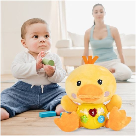 Interaktivní plyšová kačenka na baterie Magic Duck