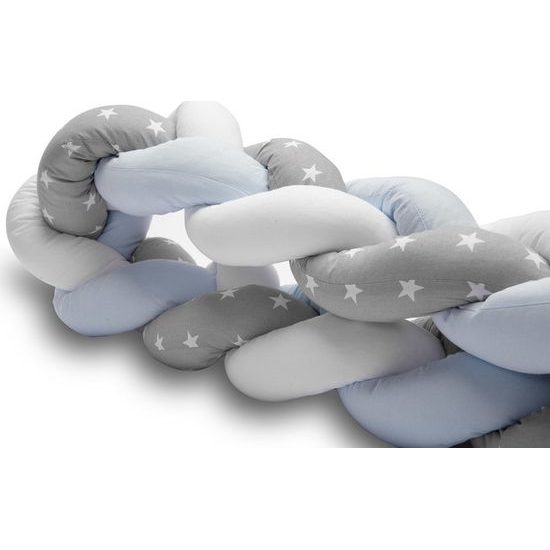 Ochranný mantinel cop do postýlky hvězdičky modrá