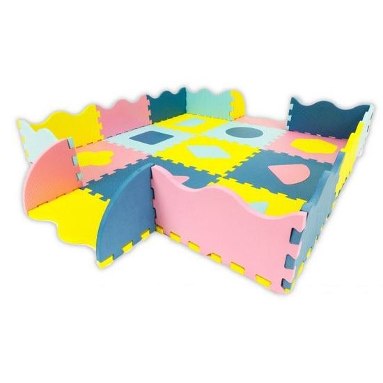 Ecotoys XXL pěnová puzzle hrací deka Happy Color