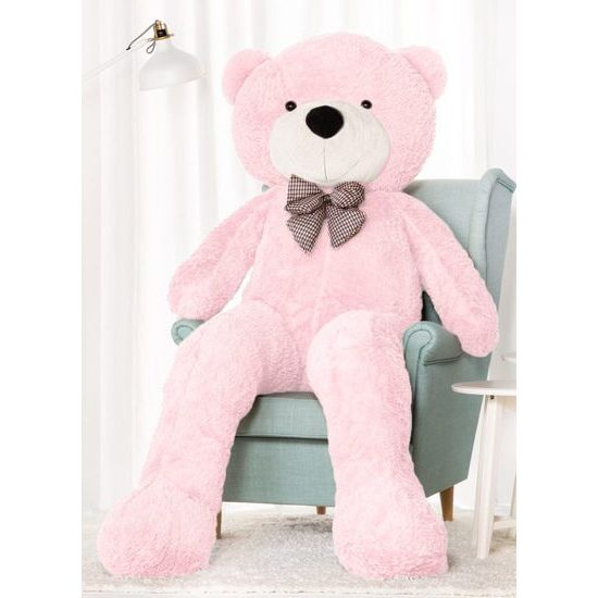 Plyšový medvěd Kvído 190 cm XXL růžový