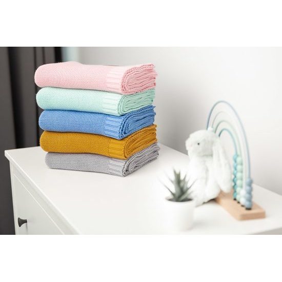 Dětská deka bambusovo-bavlněná 80x100 cm máta