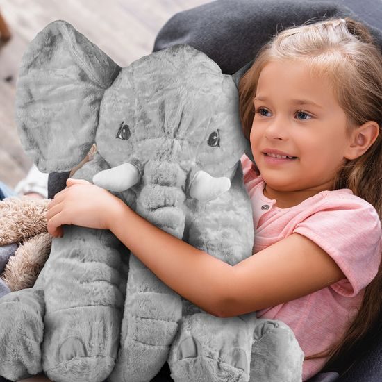 Doris plyšový slon Belly 70 cm šedý