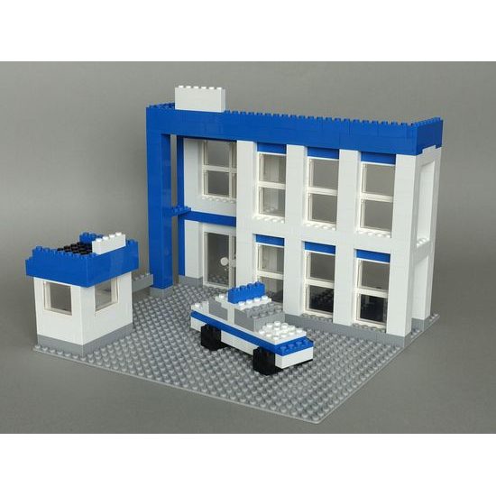 LW Toys Stavebnice pro děti - Policejní set 1000 ks (těžký)