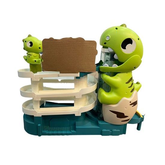 Parkovací dráha se 6 autíčky a výtahem na baterie Dinosaur Parking Lot