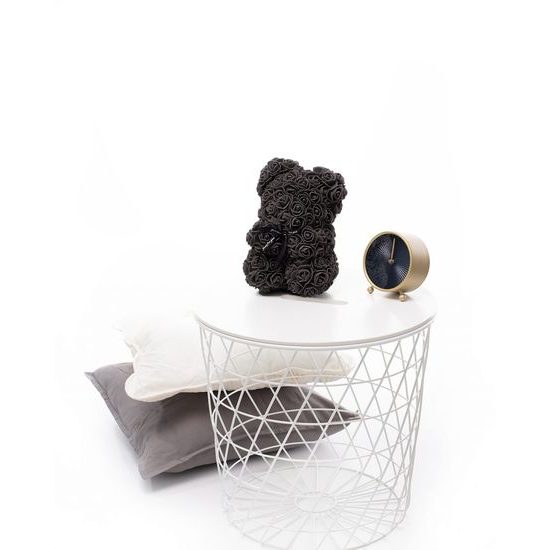 Medvídek z růží černý Rose Bear 25 cm