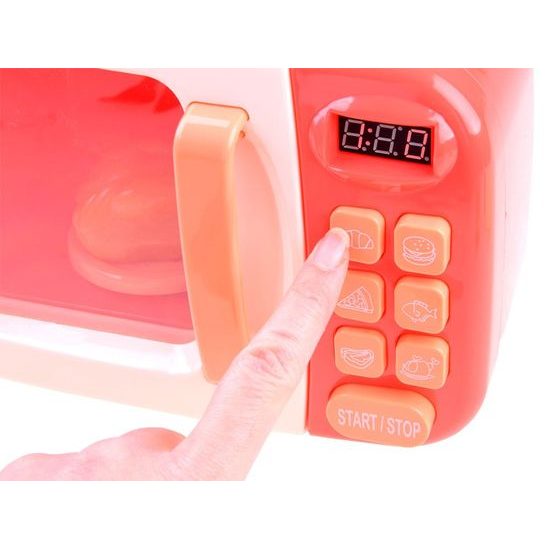 Majlo Toys dětská mikrovlnná trouba na baterie Kids Microwave růžová