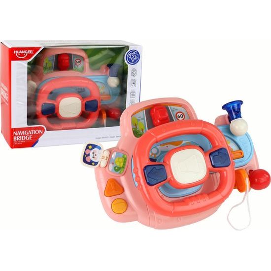 Haunger interaktivní volant se světly a zvuky Navigation Bridge oranžový