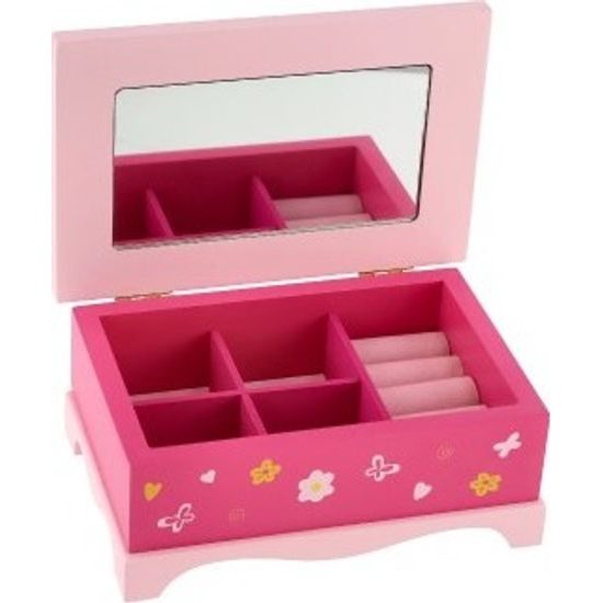 Skříňka šperkovnice Princess zrcadlo