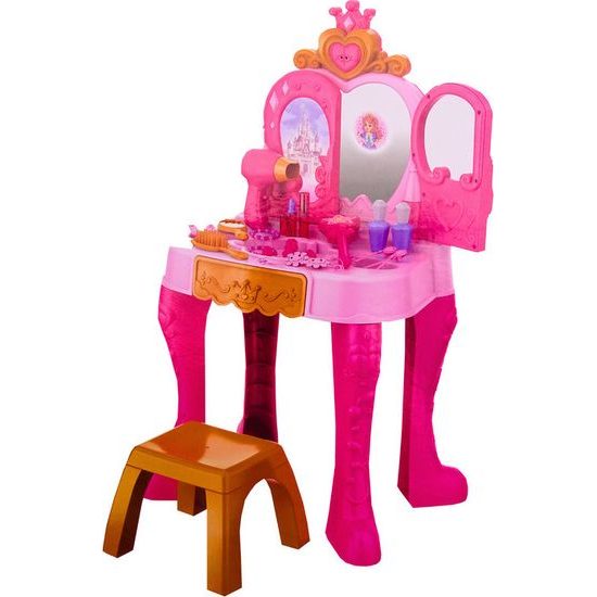 Dětský toaletní stolek se senzorem gest, růžová