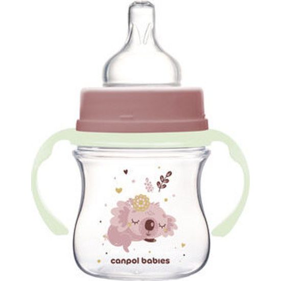 Canpol babies Antikoliková lahev EasyStart SLEEPY KOALA 120ml růžová
