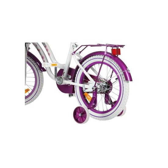 Mexller dětské kolo SISI 16" s vodící tyčí bílofialové